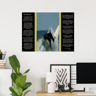 Posters de queda do surfista dos Desiderata