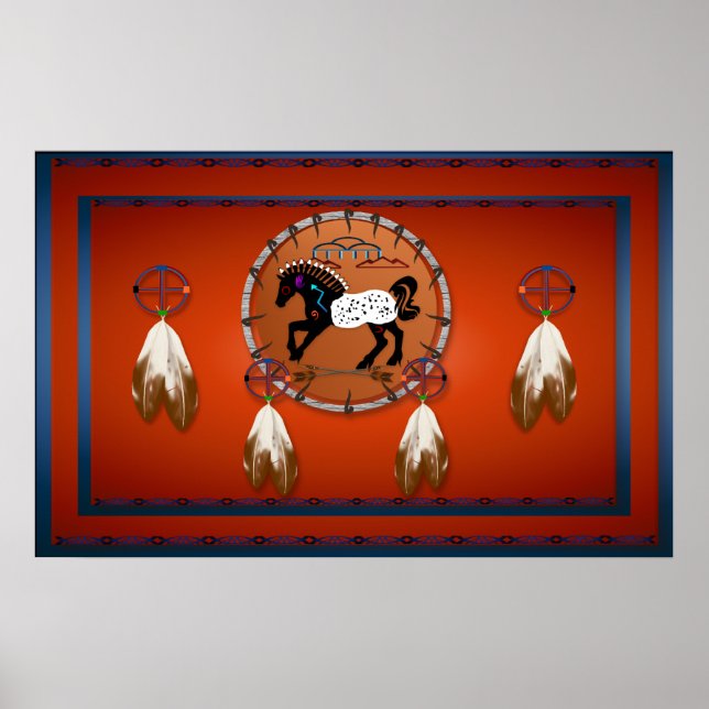 Posters de setas para cavalos (Frente)