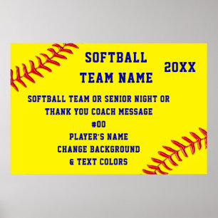 Posters de Softball personalizados, Mais velho de 