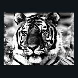 Posters de Tigre de Impressão de Pop de Arte BW Ti<br><div class="desc">Face aos Impressões de Tigre Siberianos - Coragem Motivacional / Tigres de Pop de Arte de Confiança - Cabeça de Tigre Amarelo / Trabalho de arte de Portrait Digital - Imagem de Pop de Olhos de Tigre - Cabeça de Tigre - Retrato de Tigre - Tigres Selvagens - Imagens Digitais...</div>