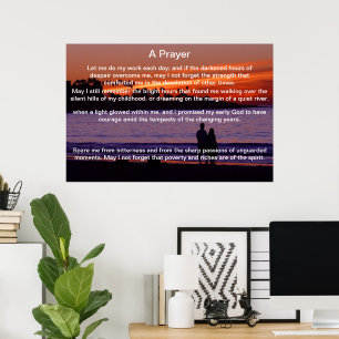 Posters de uma silhueta do casal da oração