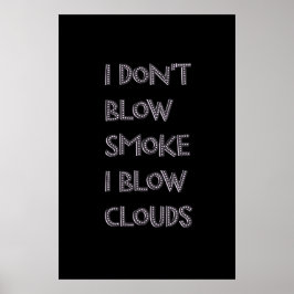 Posters de Vape Premium para Nuvens de Brilho