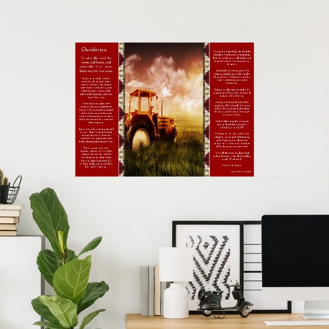 Posters de vazamento do trator de desiderata (Escritório em casa)