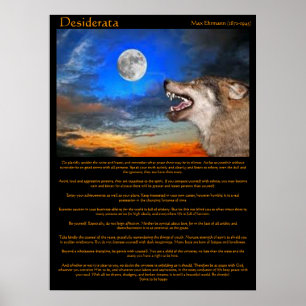 Posters Desiderata Night Howl