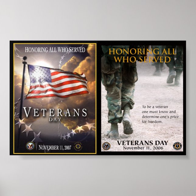 Posters do Dia dos Veteranos a partir de 8,99 (Frente)
