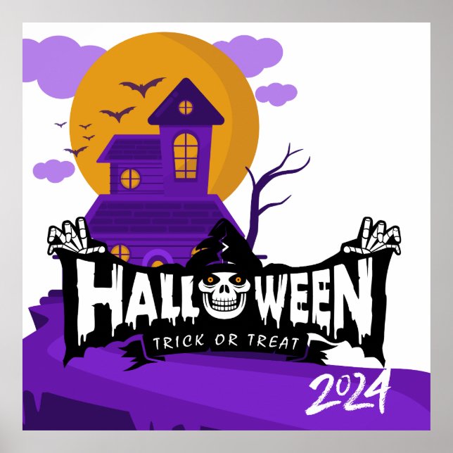 Posters do Halloween Party 2024 (Frente)