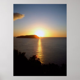 Posters do Sol da Nova Zelândia Ocean Sunrise