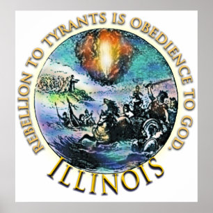 Posters do tea party de Illinois