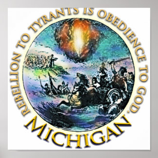 Posters do tea party de Michigan