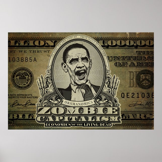 Posters do Zombie Capitalismo Obama Edition (Frente)