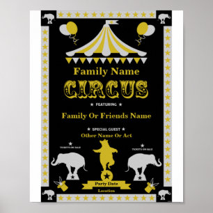 Posters E Cartões Do Partido Circo