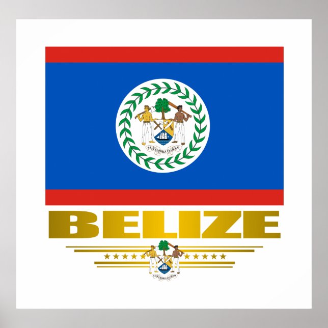 posters e Impressões "Belize Pride" (Frente)