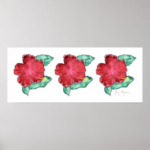 Posters e impressões do hibiscus