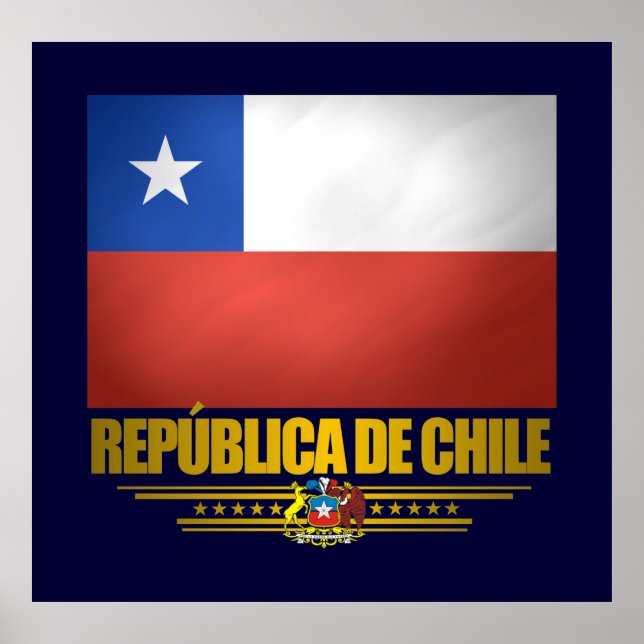 posters e Impressões do "Orgulho Chileno" (Frente)