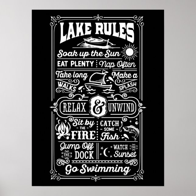 POSTERS EXTERIORES - Regras do Lago (Frente)