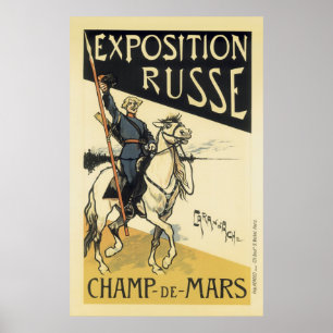 Posters franceses do vintage - exposição Russe