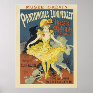 Posters franceses do vintage - teatro Optique