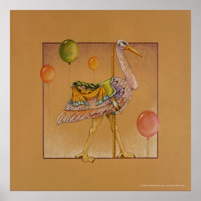 Posters, Impressões - Carrossel Stork (Frente)
