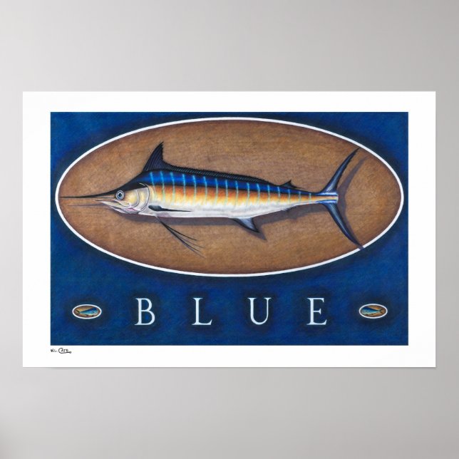 Posters, Impressões e Quadros do Blue Marlin (Frente)