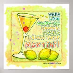 Posters, impressões - gota de limão Martini