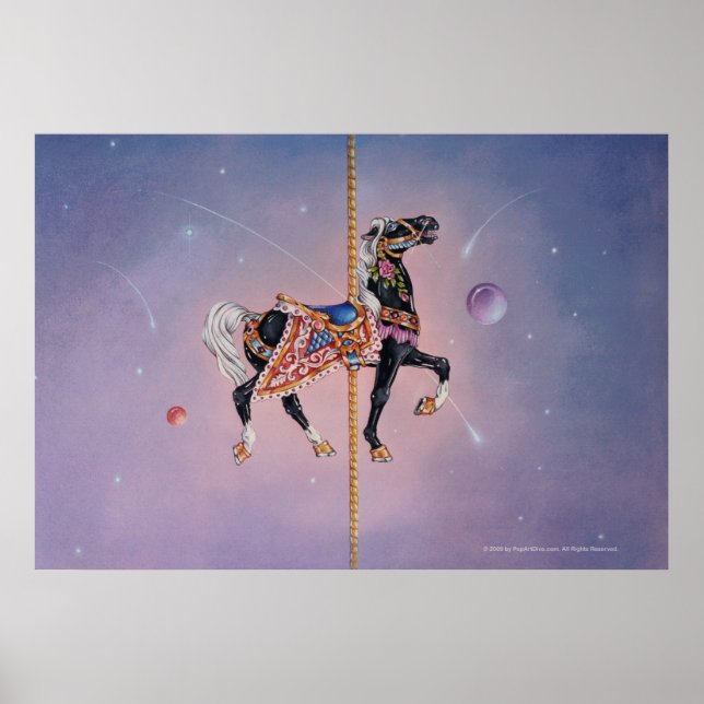 Posters, Impressões - Petaluma Carousel Horse 2 (Frente)