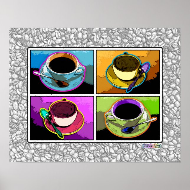 Posters, Impressões - Vícios Java Pop (Frente)