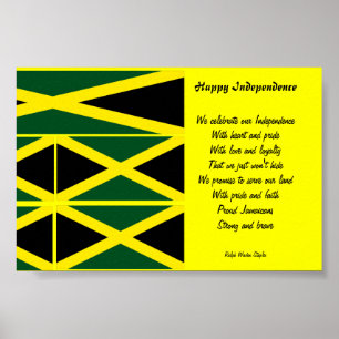 posters jamaica de independência felizes