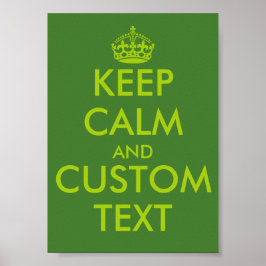 Posters KeepCalm verdes da Apple | Texto personali