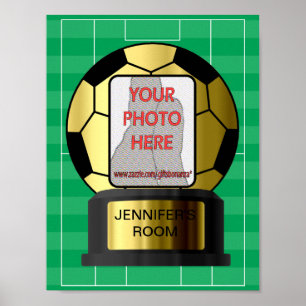 Posters personalizáveis de ouro de fotografia par
