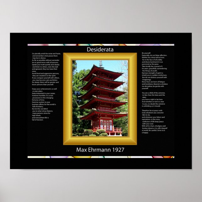 POSTERS templos chineses DESIDERADOS (Frente)