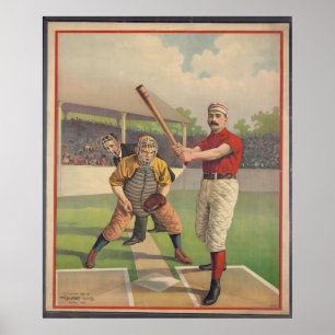Posters vintage, American Baseball 1895