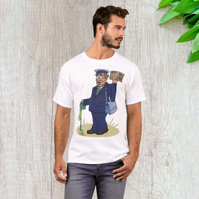 Postie Delivering Mens T-Shirt (Criador carregado)