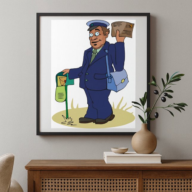 Postie Delivering Poster (Criador carregado)