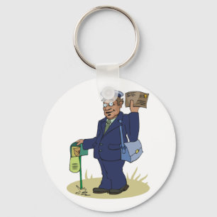 Postie que entrega o chaveiro