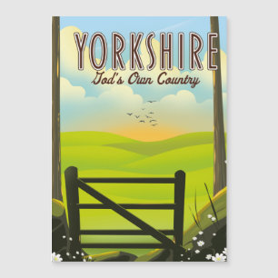 Posto de viagens vintage do Yorkshire "O próprio p