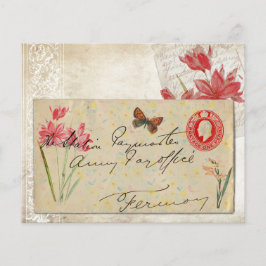 Posto Vintage Papel Scrapbook Floral