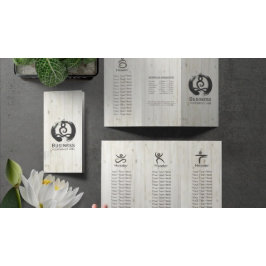 Postura de Meditação de Brochuras de Massagem de Y