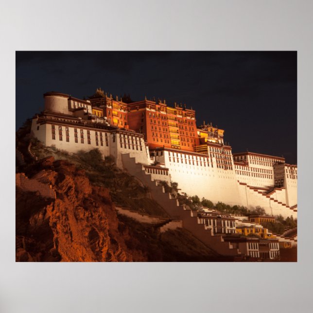 Potala, Tibete, Impressão, Papel Poster de Valor ( (Frente)