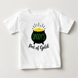 Pote de camiseta Dourada para bebês