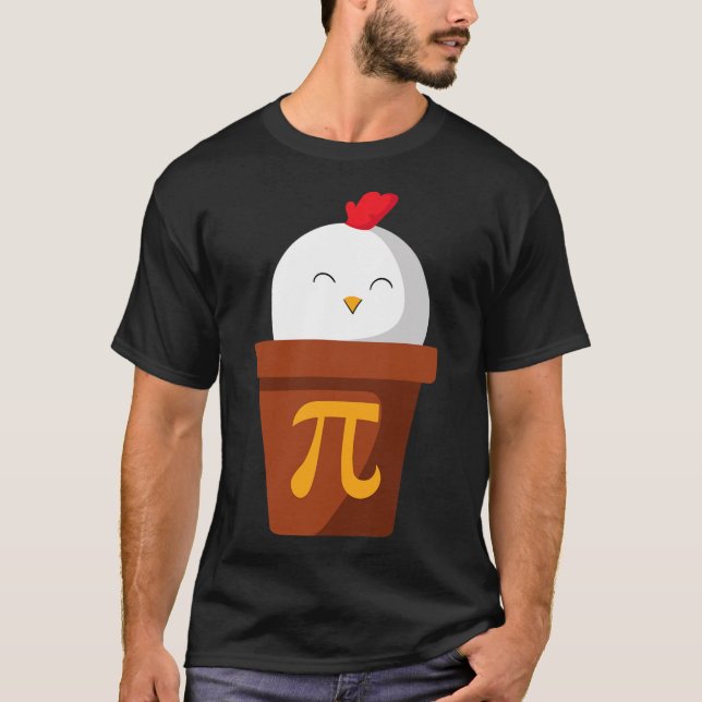 Pote de frango Pie Pi Dia T Camisa Professores de  (Frente)