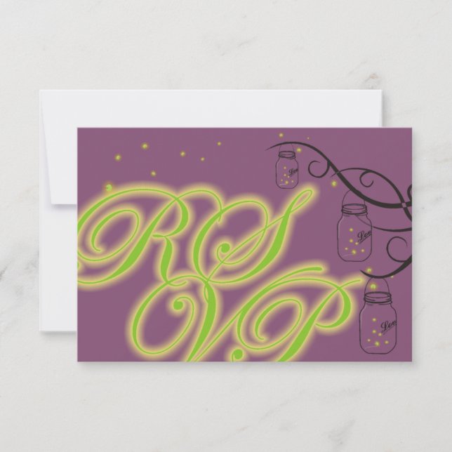 Pote de Mason e Vaga-lume RSVP - Pistache Roxo (Frente)