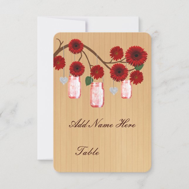 Pote de Pedra Vermelha Rústica País Cartão de Luga (Frente)