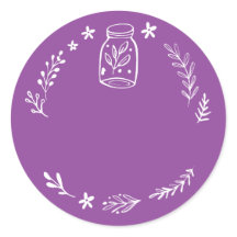 Pote / Etiqueta Adesiva em Branco para Tempero