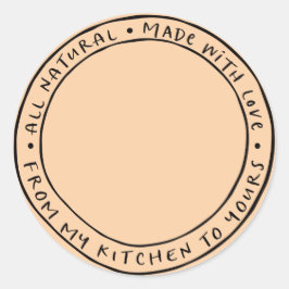 Pote / Etiqueta Adesiva Natural Orgânica de Temper