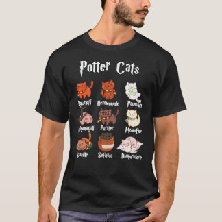Potter Cats Harry Pawter Clássico T-Shirt