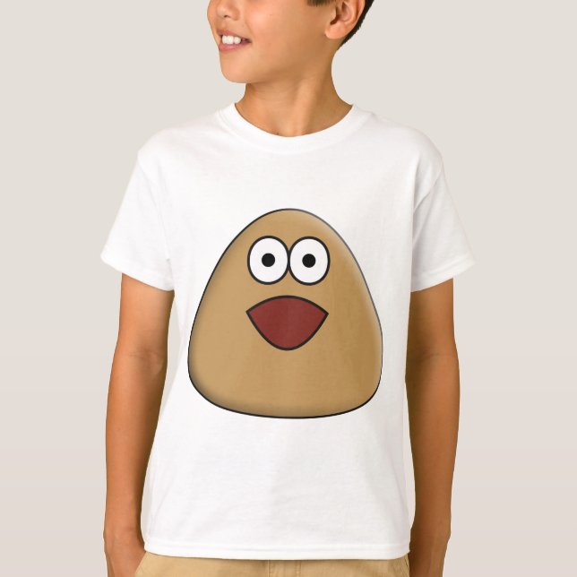 Pou excitado - Kids T-Shirt (Frente)