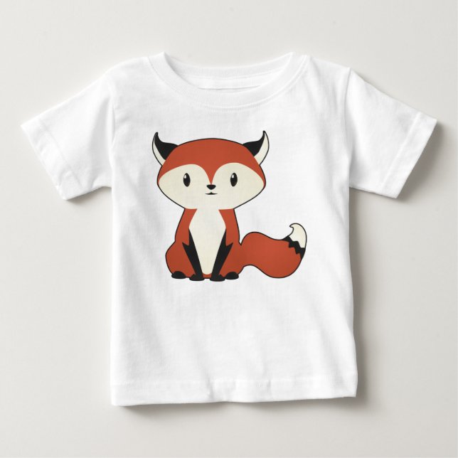 Pouca camisa do bebê do Fox (Frente)