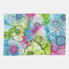 Pouca toalha de cozinha do coração