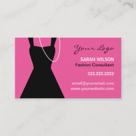 Pouco design de cartão de visita preto do vestido,