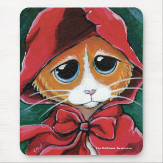 Pouco gato de gato malhado Mousepad do gengibre da